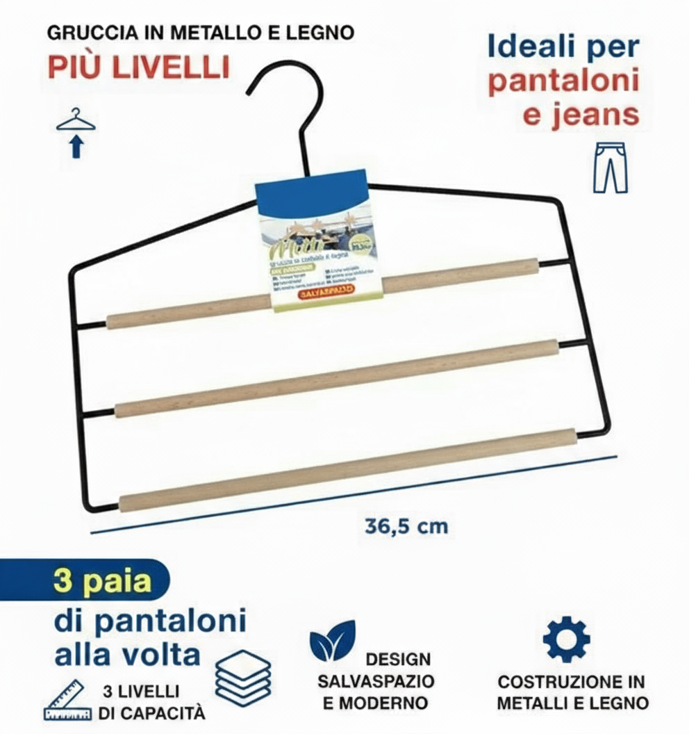 Caratteristiche gruccia multilivello