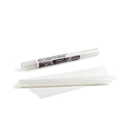 Set 2 Tappetini Antiscivolo Cassetti 50x150 cm Trasparenti Impermeabili - Protezione Ripiani