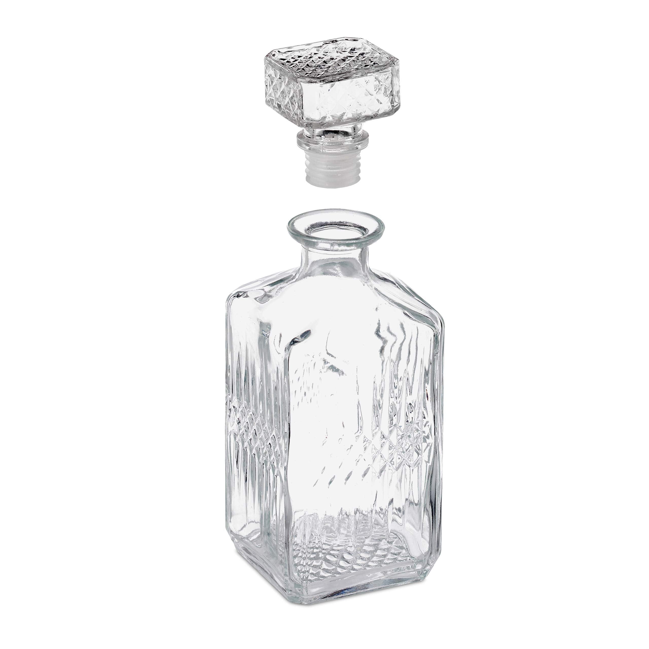 Carafe à whisky en verre de 900 ml - Carafe hermétique