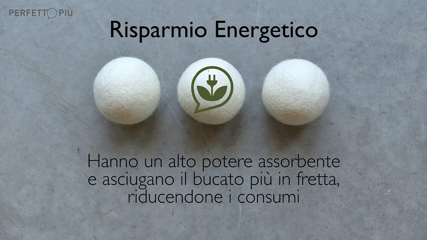 Perfect Plus Bwool Dryer Ball, 100% New Zealand Wool, Multicoloured, 7x7x7 cm