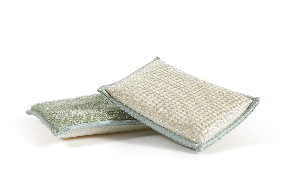 Éponge en fibre de bambou écologique, lot de 2.