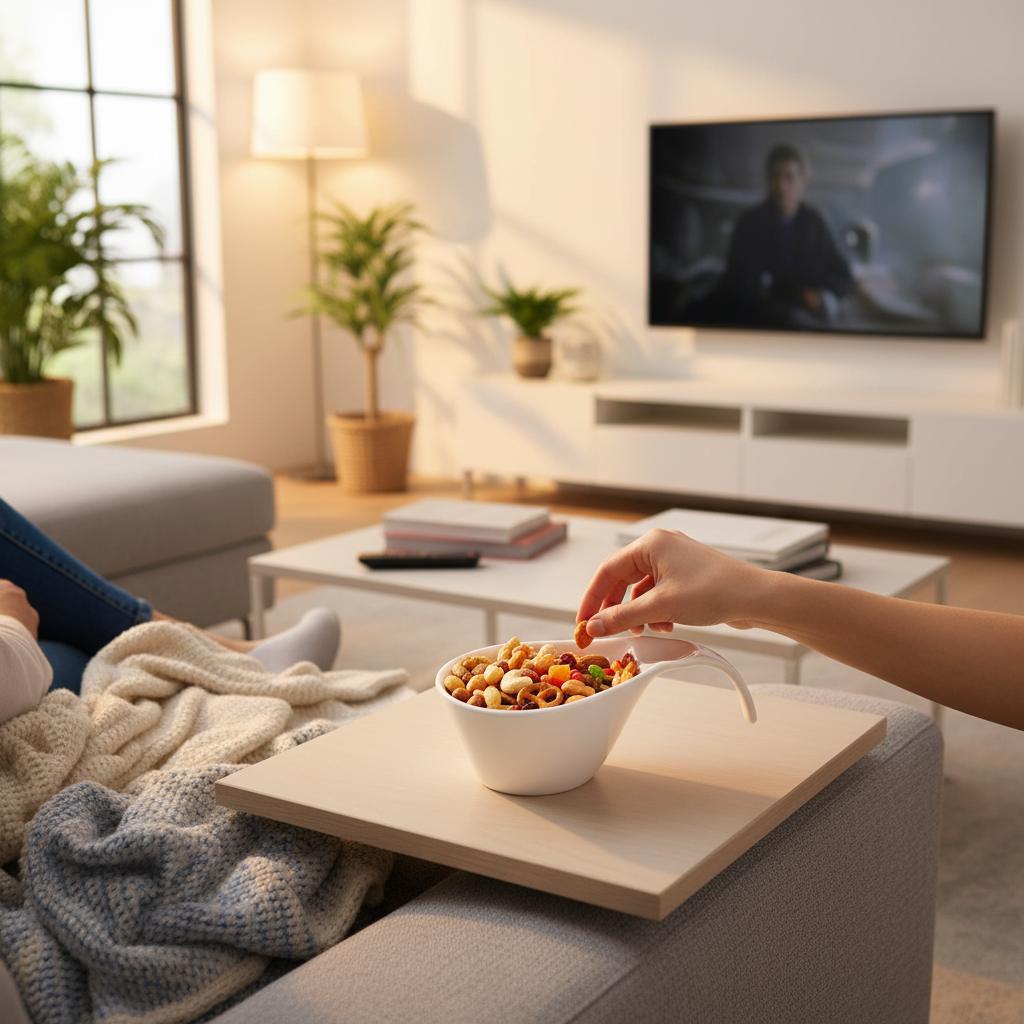 Ciotola snack durante serata film