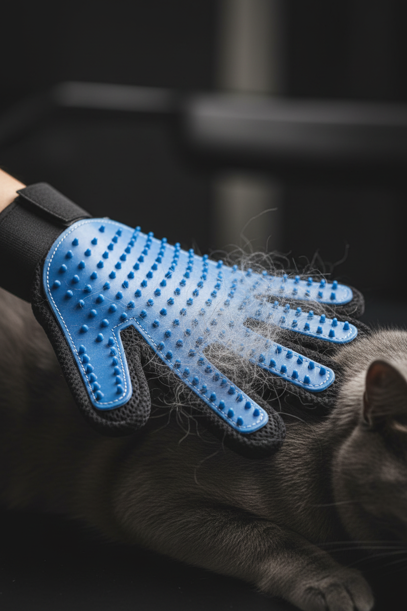 Close-up rimozione pelo gatto