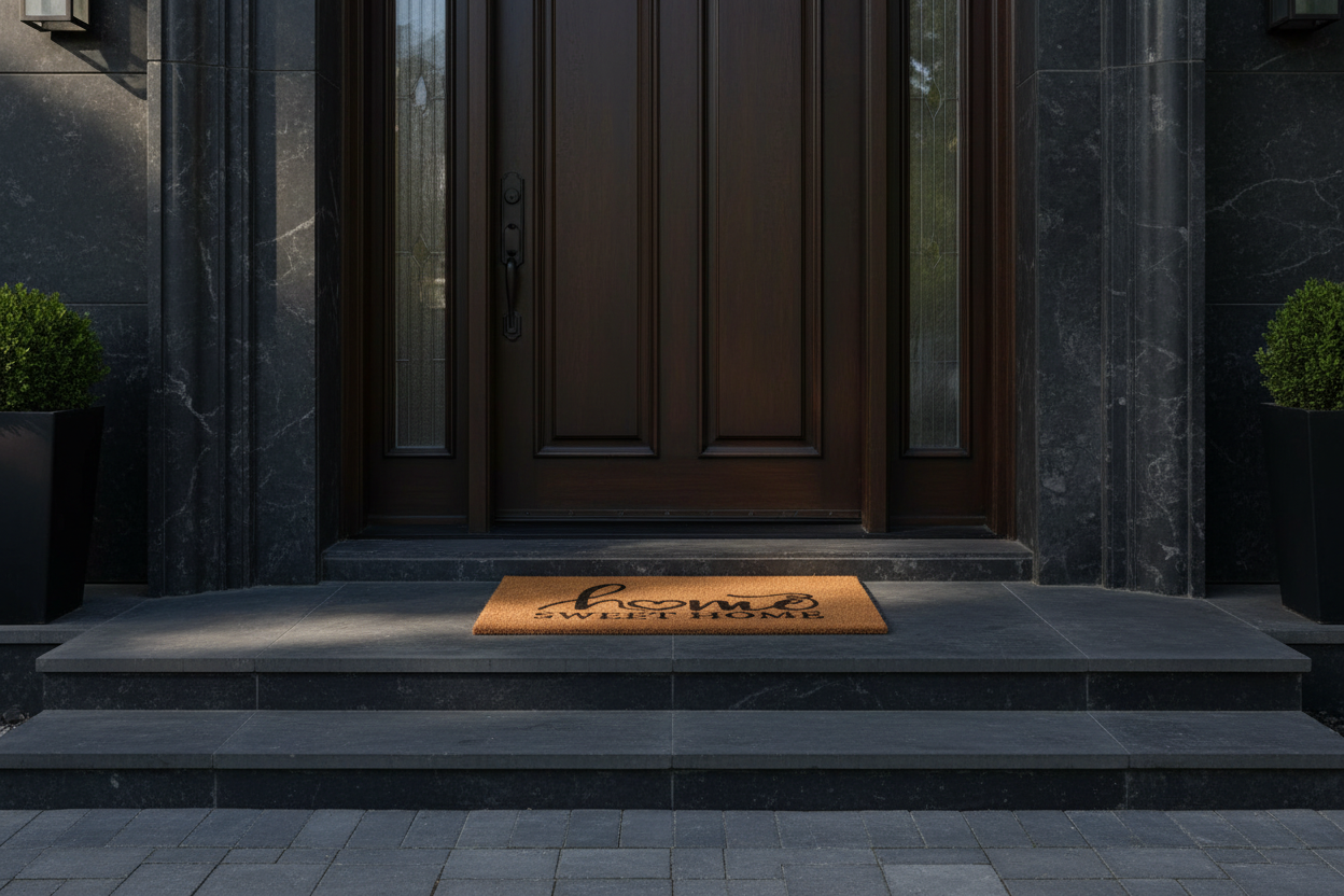 Zerbino in Cocco 60x40 cm Home Sweet Home - Design Elegante per Ingresso