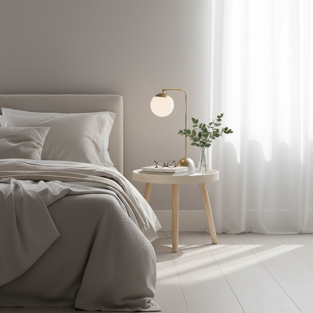 Comodino in camera luxury