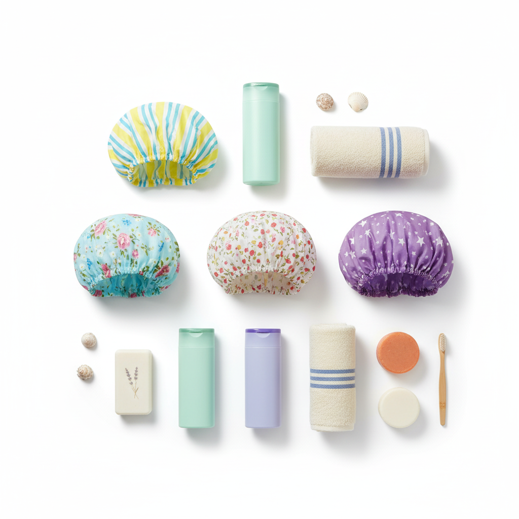 Composizione con accessori bagno