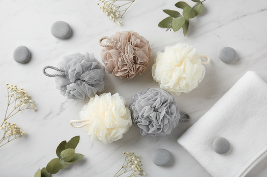 Composizione flat lay spa