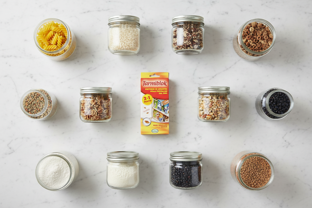 Composizione flat lay Tarmiblok