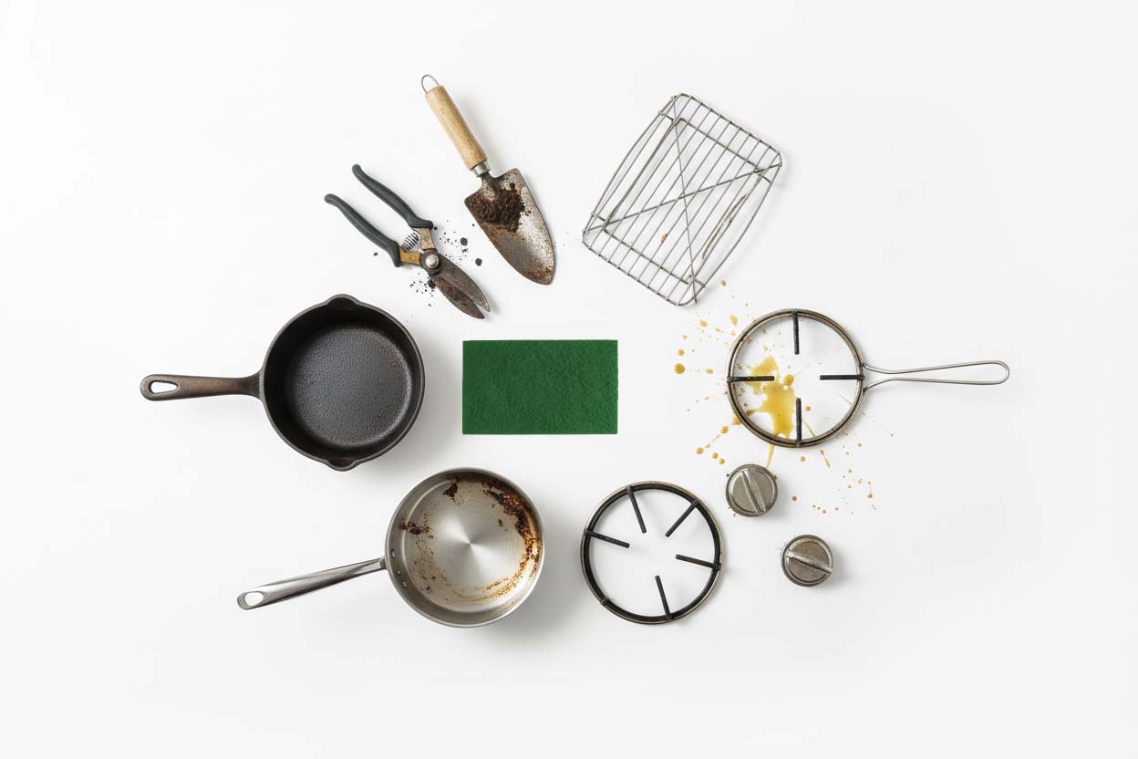 Fibra Abrasiva Professionale Verde XXL - Set 24 Pezzi 15x30cm per Pulizia Cucina