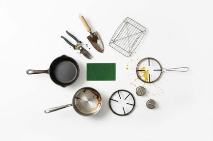 Fibra Abrasiva Professionale Verde XXL - Set 24 Pezzi 15x30cm per Pulizia Cucina