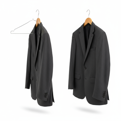 Confronto gruccia normale vs spalla larga