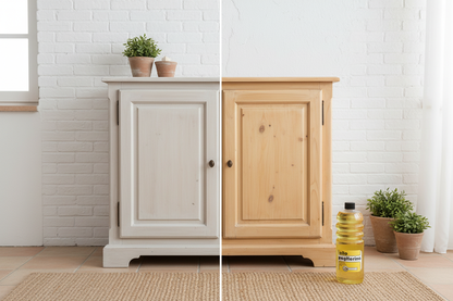 Confronto prima e dopo su mobile chiaro