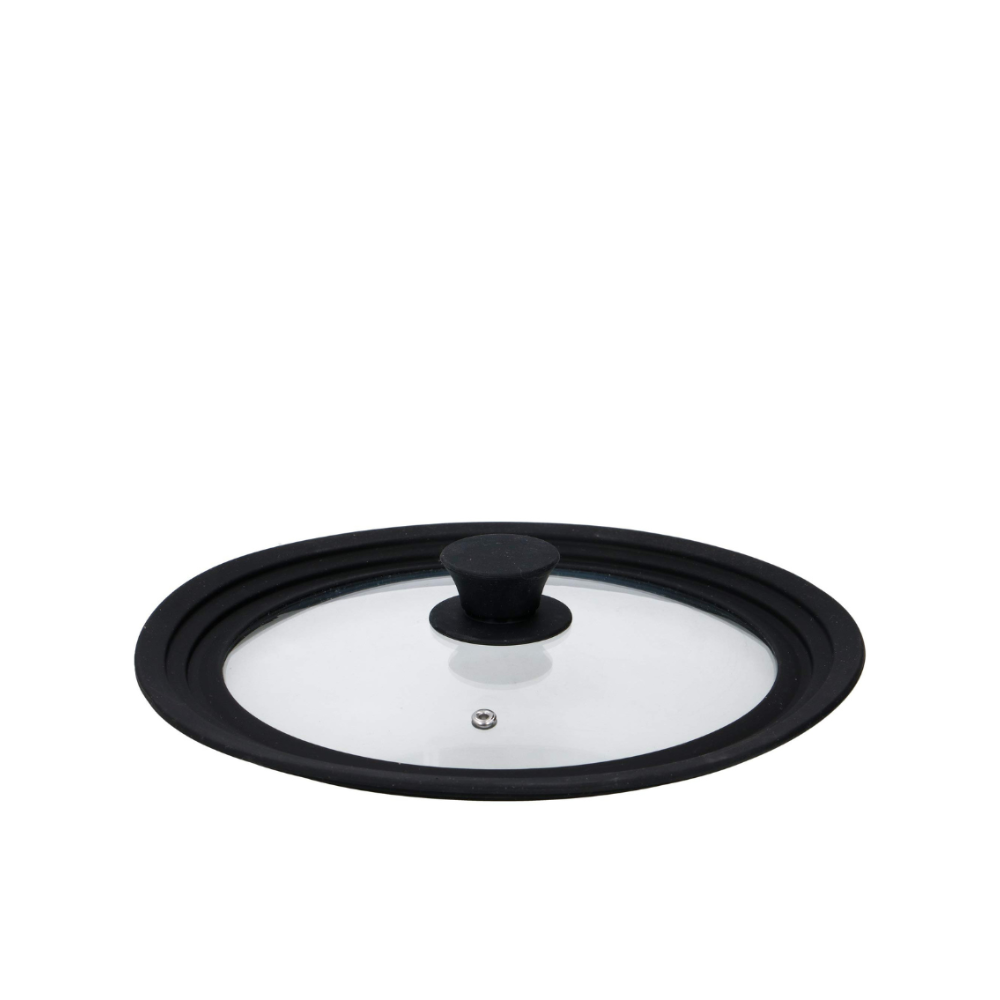 alpina Universal Lid - Silicone Lid for Pots - Universal Silicone Lid - Pan Lids 24 cm/26 cm/28 cm - Universal Lids for Pots