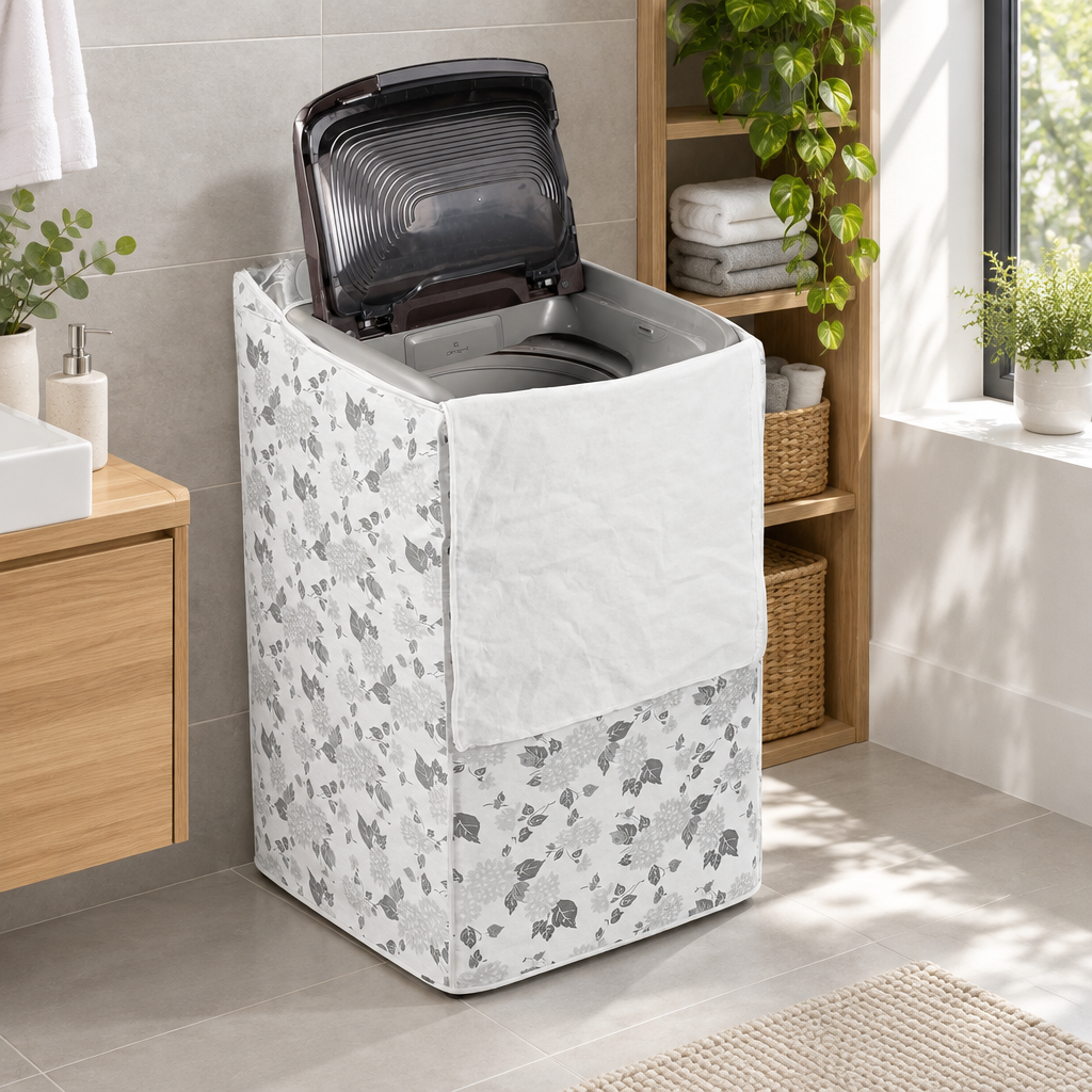 Coprilavatrice carica dall'alto in bagno
