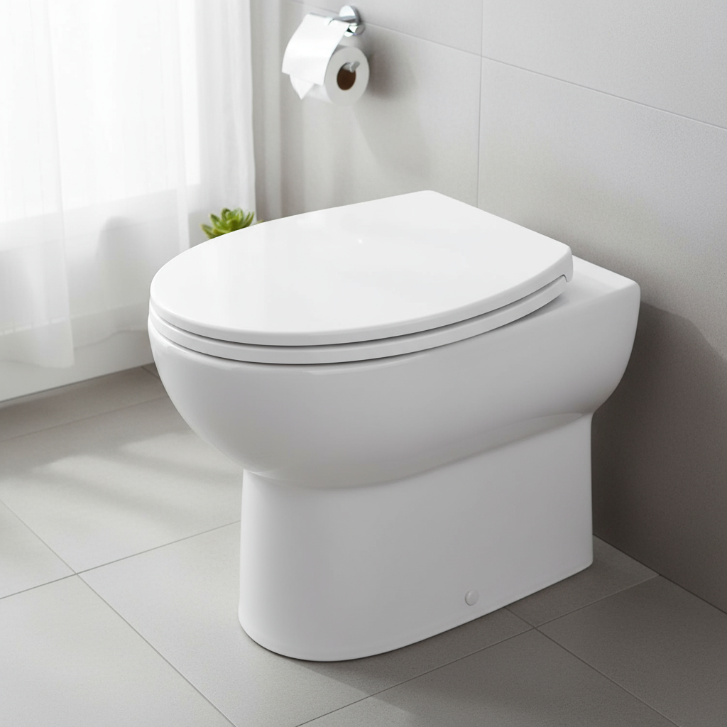 Copriwater installato su wc in bagno moderno