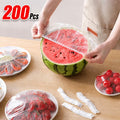 Copripiatti Elastici Riutilizzabili 200 Pz - Copri Alimenti Ø 25 cm Senza BPA