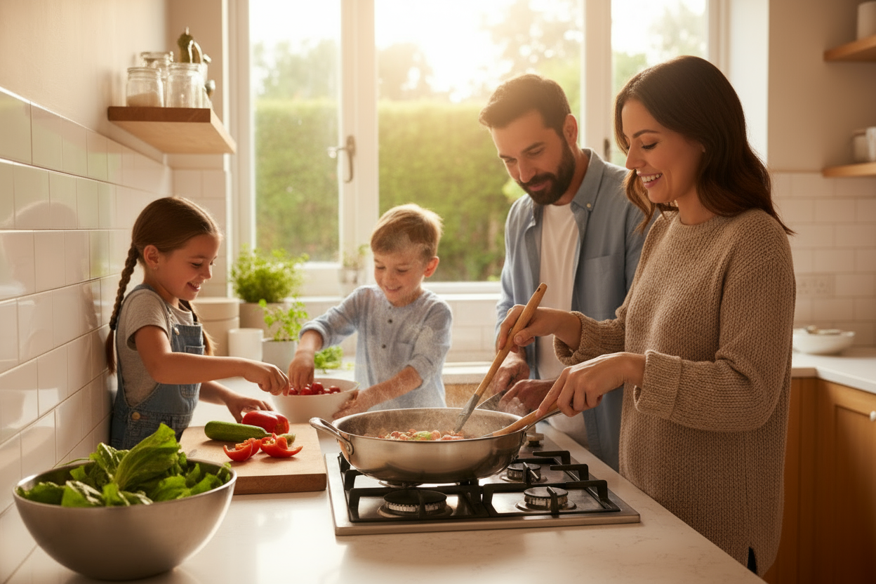Cucina in famiglia