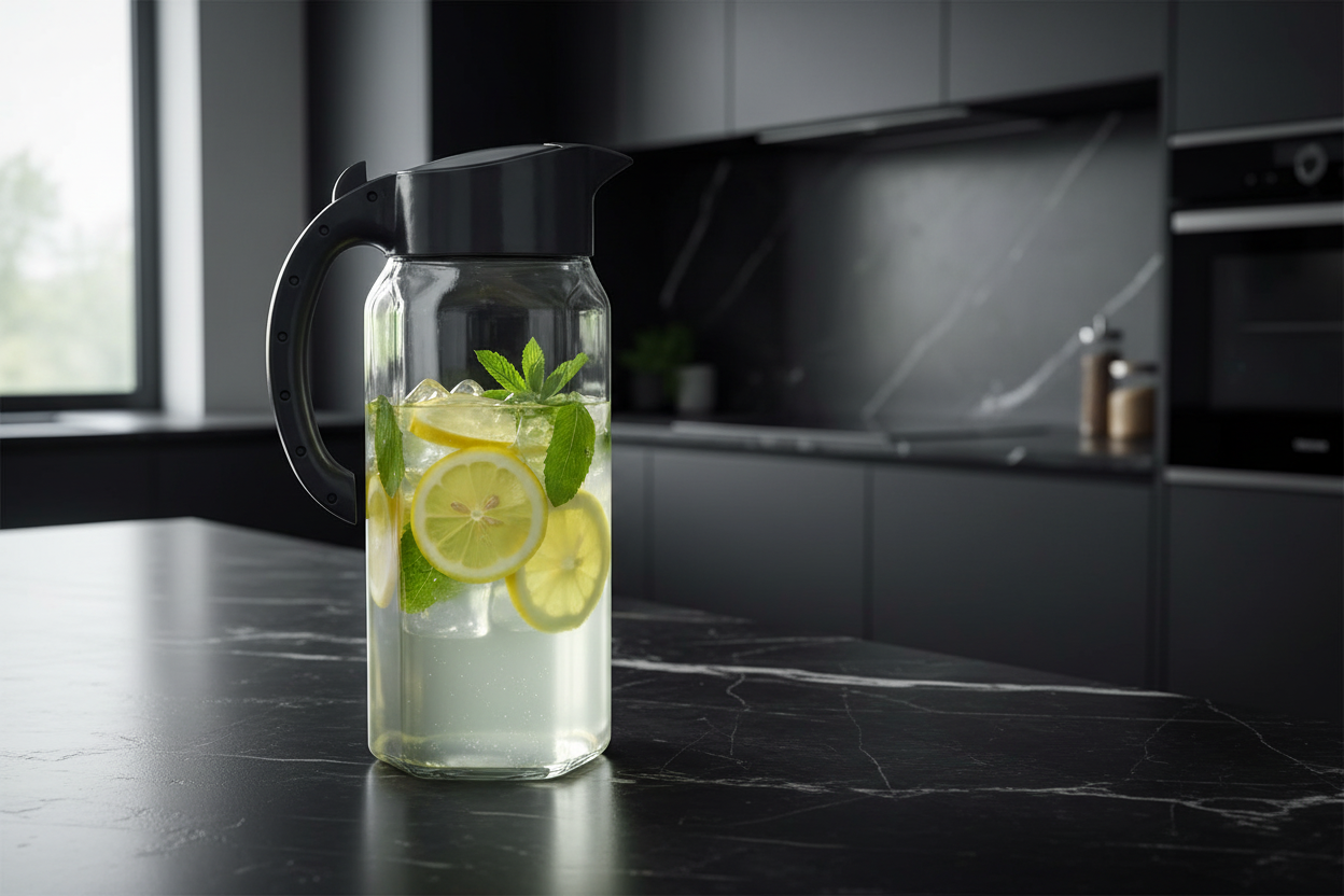 Cucina moderna con caraffa