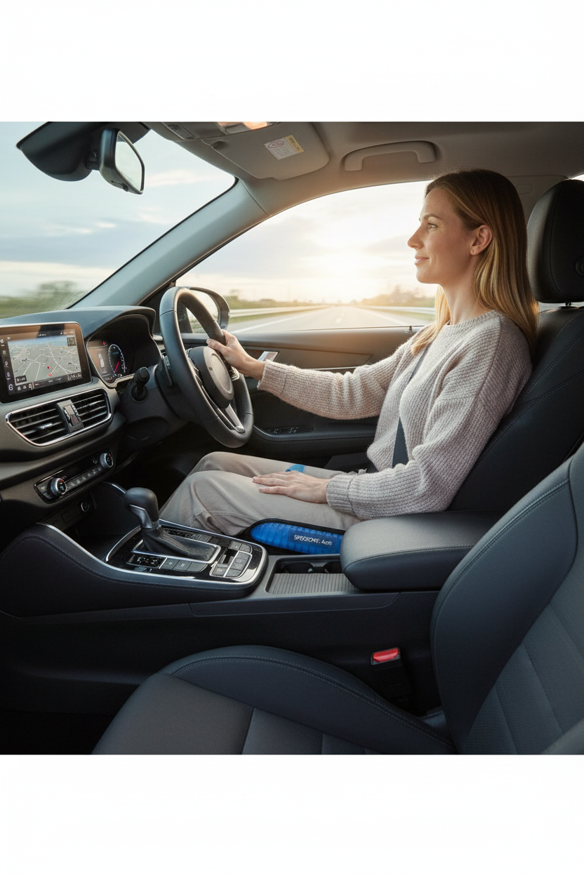 Cuscino gel per lunghi viaggi in auto