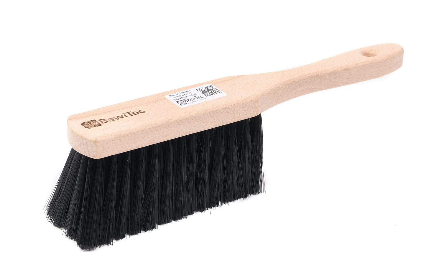 Scopetta in legno con impugnatura in legno, 28 cm, setole miste, prodotto industriale