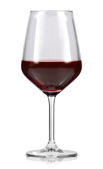 Set 4 Calici Vino Rosso Alpina 500ml - Base Robusta Vetro