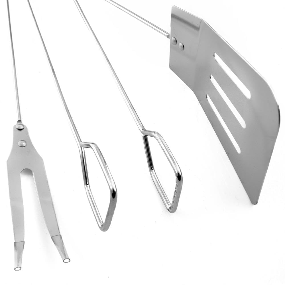 Outdoor Cooking BBQ Barbecue Fork Turner Tong Kitchen Utensil Set Collection