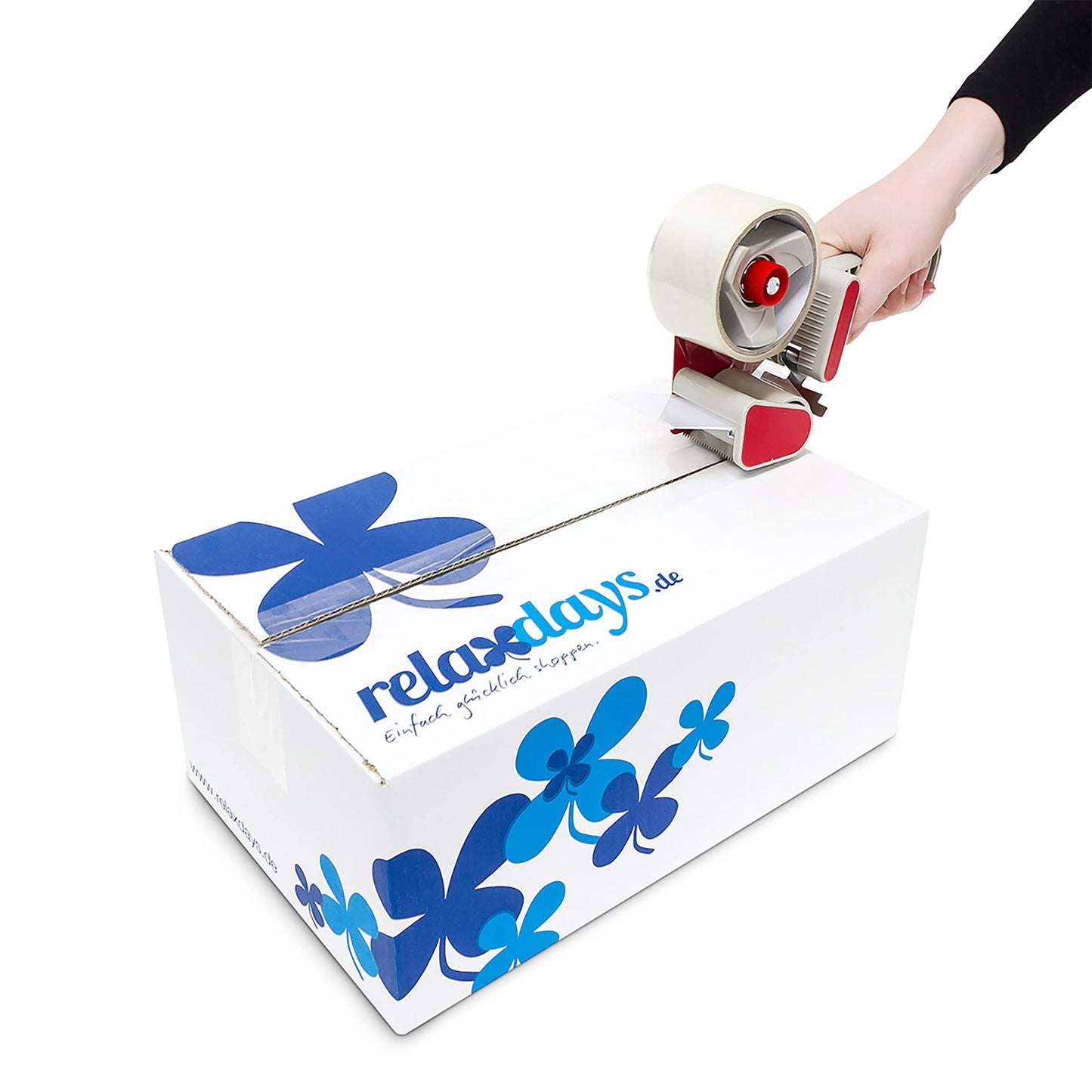 Lot de 2 dévidoirs manuels de ruban adhésif - Dévidoir de ruban adhésif de 50 mm pour emballage