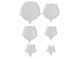 Alpina Flexible Lid - Silicone Lid - Stretch - Ø 6/9/11/14/16/20 cm - Reusable - Set of 6 - Transparent
