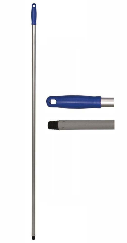 Manico in Alluminio 140 cm, a vite per scope frattazzo spazzettone mocio mop. Realizzato in Alluminio di Alta Qualità