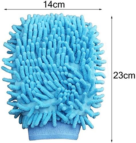 Guanti in microfibra in ciniglia - 4 pezzi per manutenzione professionale - pulizia di cucina e auto