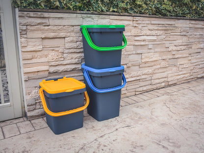 Pattumiera Ecoplast 20L Raccolta Differenziata - Apertura a Libro Made in Italy