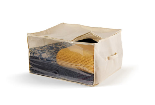TNT Storage Bag for Quilts and Blankets, Fabric, Ecru, 60.0x50.0x35.0 cm