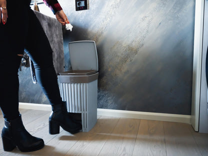 Pattumiera a Pedale Ecoplast 20L - Contenitore Igienico con Coperchio Made in Italy