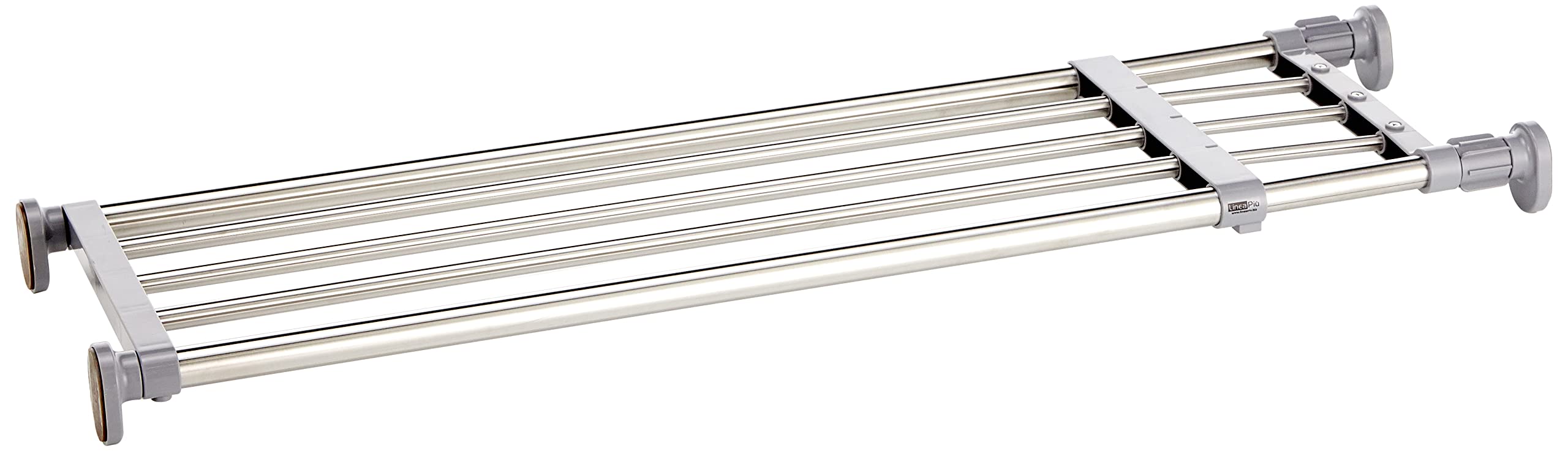 Mensola Estensibile Separatore Armadio  in Acciaio Inox – 72x120cm o 108x190cm