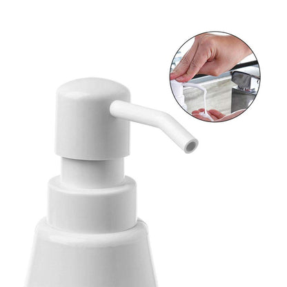 Alpina White Dispenser for Detergent or Liquid Soap with Holder for Utensils, for Kitchen or Bathroom