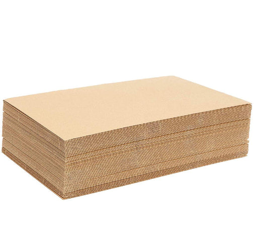 FOGLI DI CARTONE ONDULATO 60X100 cm. PER SPEDIZIONI E IMBALLAGGIO RIEMPIMENTO