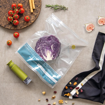 Buste Sottovuoto Frescovuoto XL - 4 Pezzi Riutilizzabili 30x34cm per Conservazione Alimenti