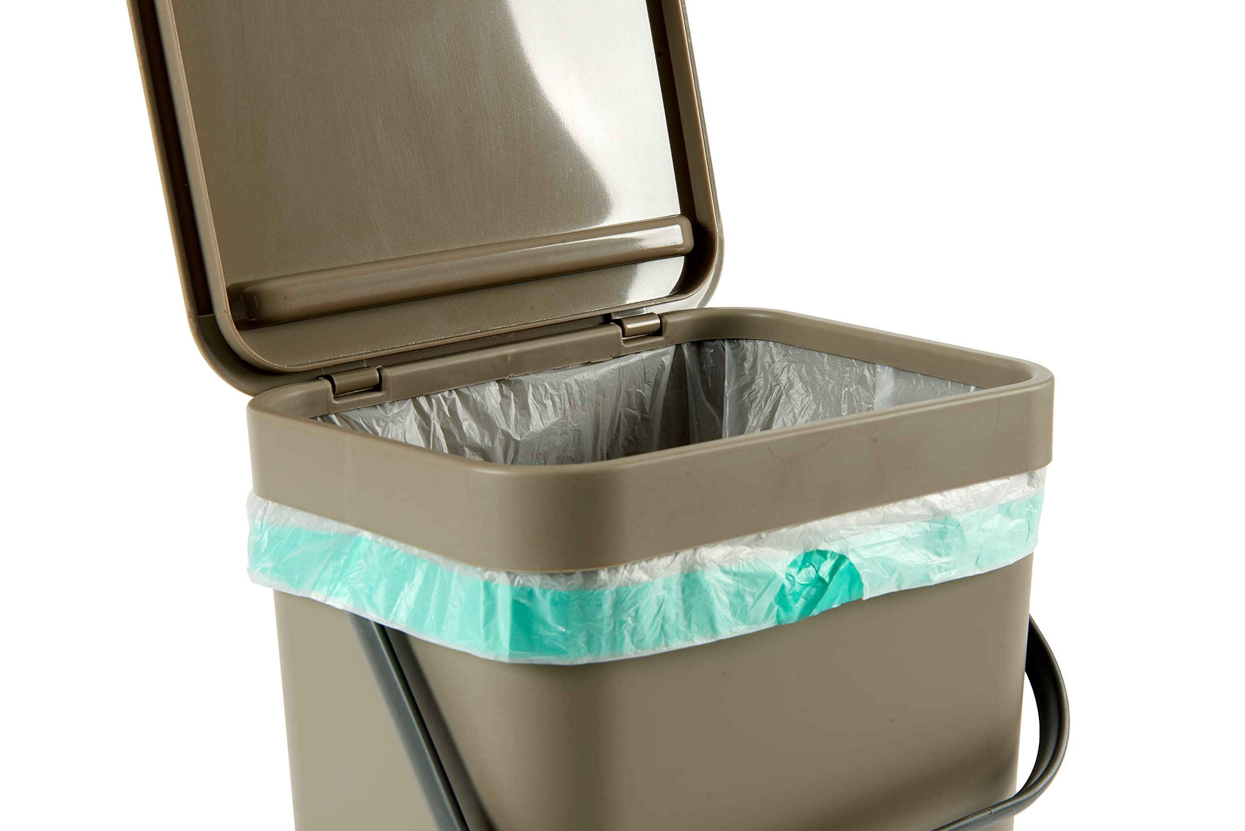 Poubelle suspendue Gino 12L - Poubelle de cuisine bio, 2 couleurs