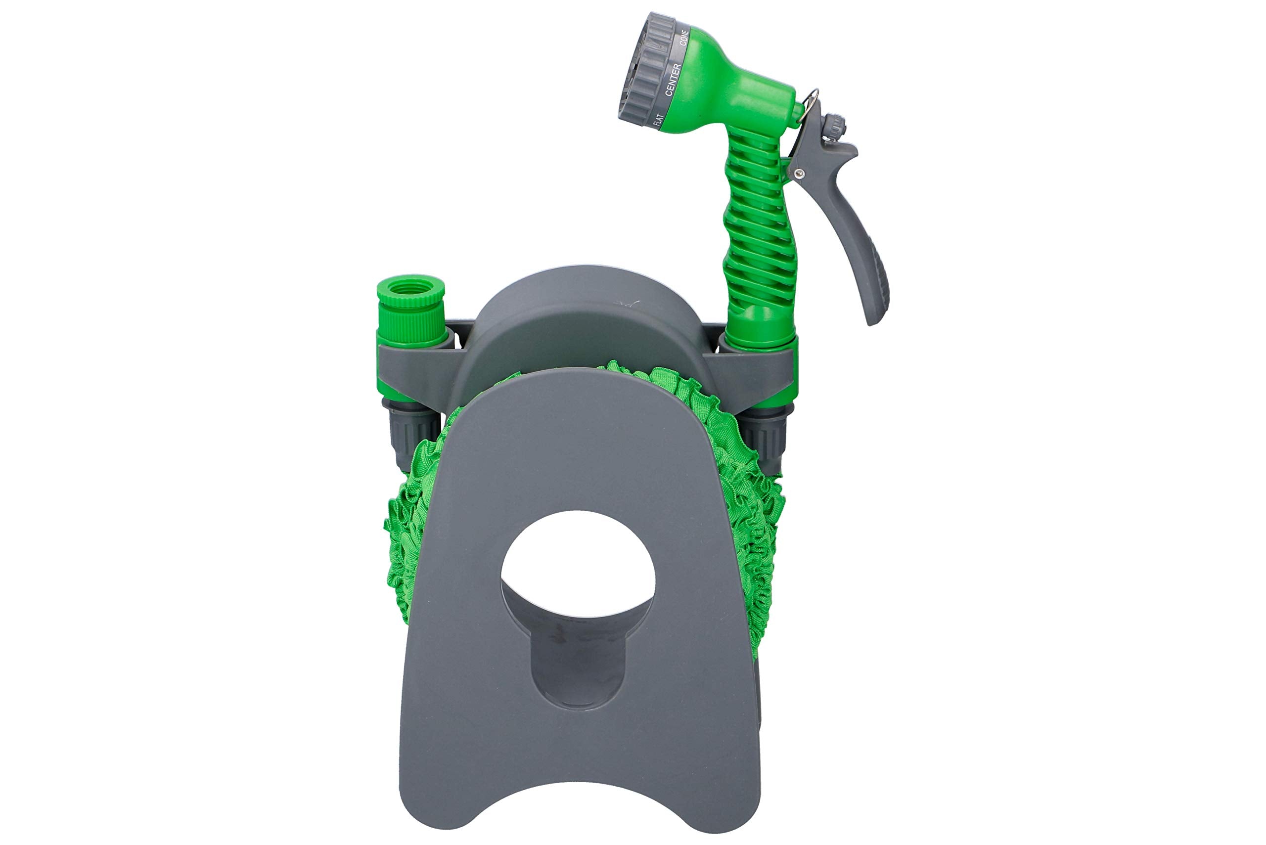 Tubo di Irrigazione Estensibile con Pistola Multi-Jet 7 Funzioni e Il Supporto da Parete, 15 mt