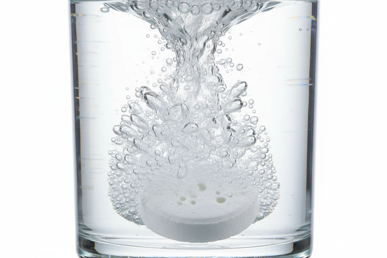 Dettaglio pastiglia effervescente