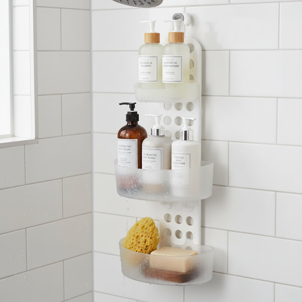 Dettaglio ripiani con prodotti