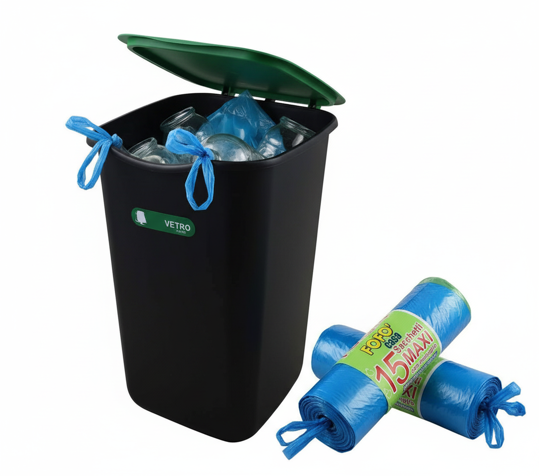 Dettaglio sacchi con maniglie