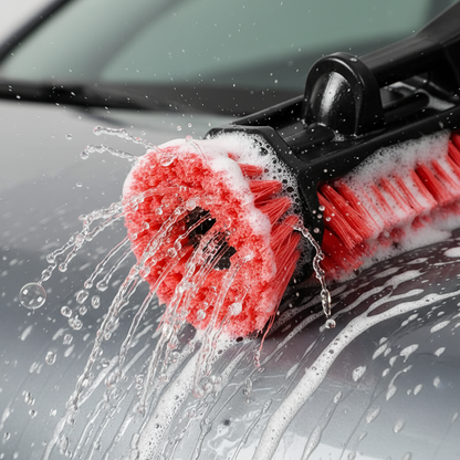 Dettaglio testina 360° con setole - Close-up