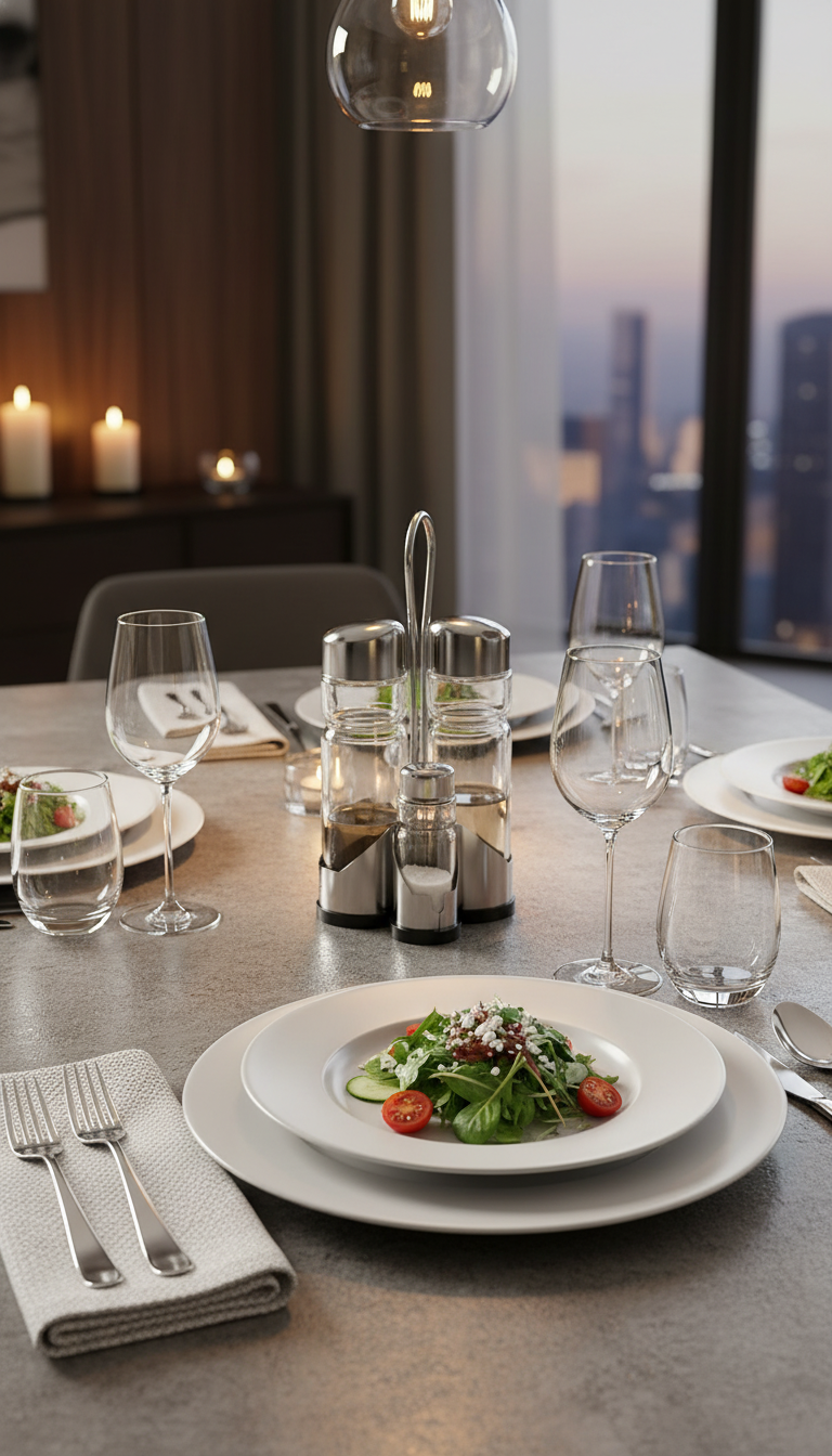 Dining table setting