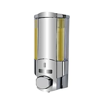 Dispenser Sapone a Parete 200ml Cromato - Dosatore Bagno Moderno