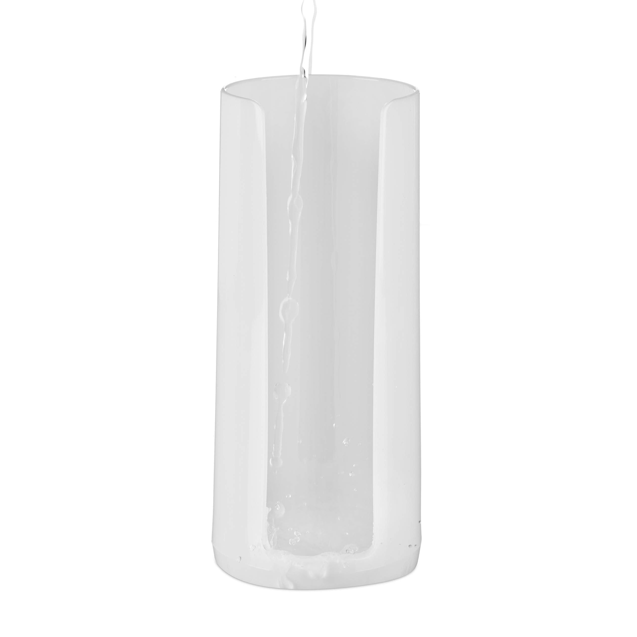 Set da 2 Dispenser per Dischetti di Cotone, Acrilico, Cilindrico, con Coperchio, Bagno, 20x7cm, Vari Colori