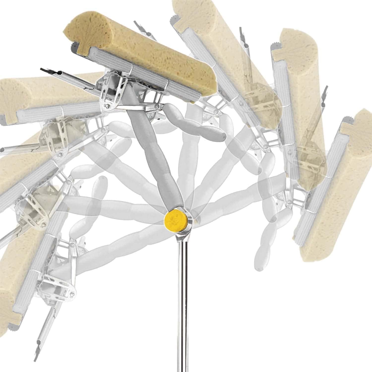 Lavavetri Telescopico 110-174cm Testina Snodabile