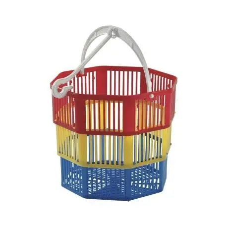 Cestino Portamollette Rondella Ø19cm con Maniglia - Organizer Bucato Pratico