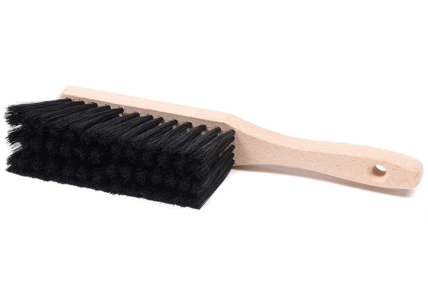 Scopetta in legno con impugnatura in legno, 28 cm, setole miste, prodotto industriale