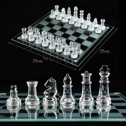 Handcrafted Crystal Glass Chess Set